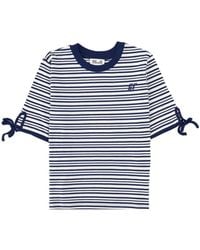 Baum und Pferdgarten - Tie-Sleeve Striped T-Shirt - Lyst