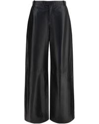 Arma - Wide-Leg Leather Pants - Lyst