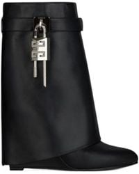 Givenchy - Shark Lock Pointed Toe Ankle Boots - Lyst