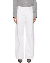 Agolde - Denim Trousers With Belt Loops - Lyst