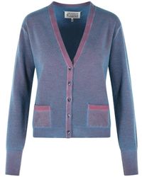 Maison Margiela - Button-Up Knit Sweater - Lyst