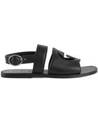 Gucci - Interlocking G Leather Sandal - Lyst