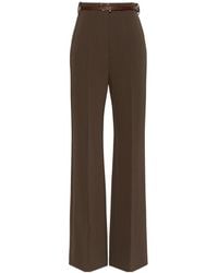 Sportmax - Volonta High-Waisted Wide-Leg Trousers - Lyst