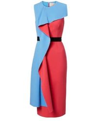 ROKSANDA - Pembroke Draped Crepe Cocktail Dress - Lyst