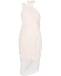 Balmain - Draped Asymmetric-Hem Mini Dress - Lyst
