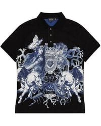 Just Cavalli - Pattern Polo Shirt - Lyst