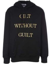 Moschino - Embroidered-Slogan Long-Sleeve Hoodie - Lyst
