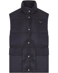 Prada - Re-Nylon Vest With Logo Plaque - Lyst