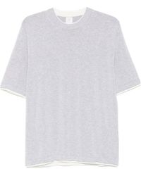 Eleventy - Layered-Detail T-Shirt - Lyst