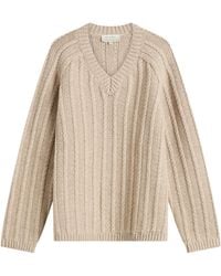 Studio Nicholson - Sussex Wool Knit Long-Sleeved Sweater - Lyst