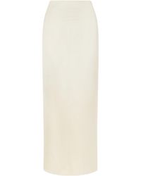 The Row - Bartelle Silk-Satin Maxi Skirt - Lyst