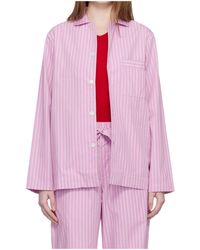 Tekla - Long-Sleeved Striped Pajamas - Lyst