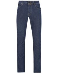 Jacob Cohen - Logo Patch Slim-Fit Jeans - Lyst