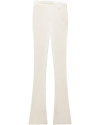 Courreges - Ribbed-Knit Flared Trousers - Lyst
