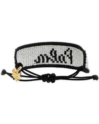 Palm Angels - Palm Plaque Beaded Bracelet - Lyst