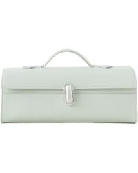 SAVETTE - Slim Symmetry Leather Tote - Lyst