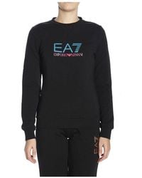 EA7 - Round-Collar Sweatshirt - Lyst