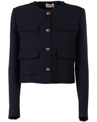 P.A.R.O.S.H. - Button-Embellishment Jacket - Lyst