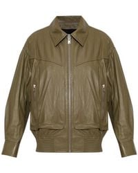 IRO - Long-Sleeved Leather Jacket - Lyst