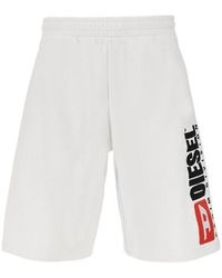 DIESEL - P-Crow-Div Fleece Shorts - Lyst