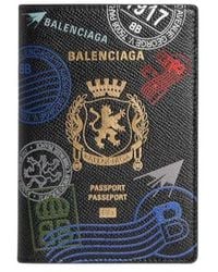 Balenciaga - Stamp Printed Passport Holder - Lyst