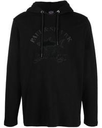 Paul & Shark - Logo Printed Drawstring Hoodie - Lyst