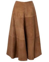 Altuzarra - Varda Suede Midi Skirt - Lyst