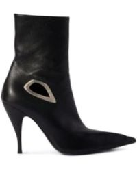 Off-White c/o Virgil Abloh - Crescent Pointed Toe Ankle Boots - Lyst