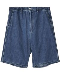 Marni - Elastic Waist Denim Shorts - Lyst