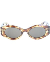 Alaïa - Alaïa Aa0080S Oval-Frame Sunglasses - Lyst