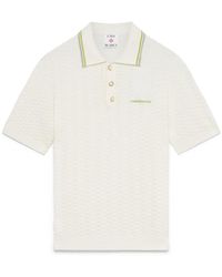 CASABLANCA - Tennis Boucle Polo Shirt - Lyst