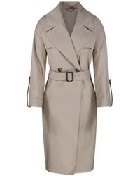 Max Mara - The Cube Amour Belted Coat - Lyst