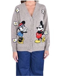 MC2 Saint Barth - V-Neck Jacquard Cardigan - Lyst