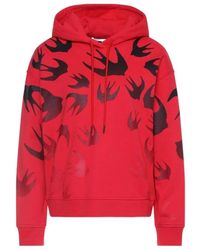 McQ - Swallow Printed Hooded Sweater - Lyst