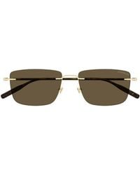 Montblanc - Eyewear Rectangle Frame Sunglasses - Lyst