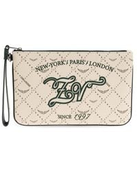 Zadig & Voltaire - Z Pouch Printed Clutch Bag - Lyst