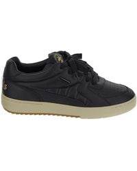 Palm Angels - University Quilted Leather Sneakers - Lyst