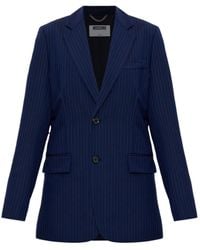Moschino - Striped Single Breasted Blazer - Lyst