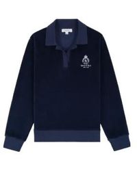 Sporty & Rich - Collared Embroidered Sweater - Lyst