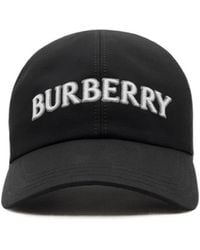 Burberry - Logo Gabardine Baseball Cap - Lyst