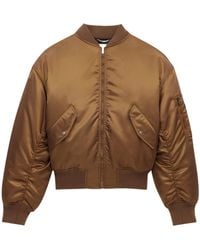 Saint Laurent - Zip-Up Padded Bomber Jacket - Lyst