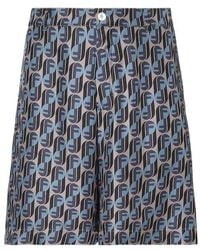 Fendi - Ff Printed Bermuda Shorts - Lyst