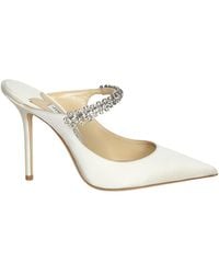 Jimmy Choo - Crystal-Embellished Pointed-Toe Pumps - Lyst