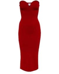 Galvan London - Thalia Bustier Midi Dress - Lyst