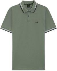 BOSS - Logo-Detail Polo Shirt - Lyst