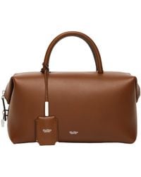 Max Mara - Medium Natural Leather Bowler Bag - Lyst