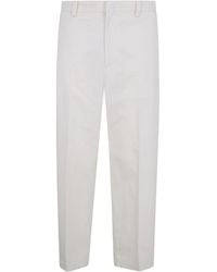 Jil Sander - Pleat Detailed Straight Leg Pants - Lyst