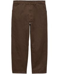Prada - Logo Detailed Wide-Leg Jeans - Lyst