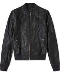 Rick Owens - Long-Sleeved Leather Jacket - Lyst