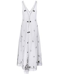 P.A.R.O.S.H. - P.A.R.O..H. Beach 26 V-Neck Maxi Dress - Lyst